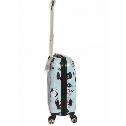 Чемодан Worldline Airtex 809 Cat поликарбонат 55×39×20 см 35 л S Голубой