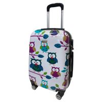 Чемодан средний Worldline Airtex 809 Hibou поликарбонат 64×45×26 см 60 л Разноцветный