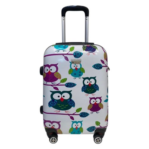 Чемодан средний Worldline Airtex 809 Hibou поликарбонат 64×45×26 см 60 л Разноцветный