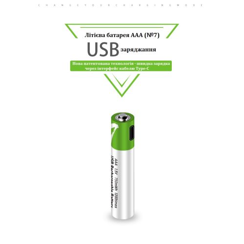 Аккумуляторы SMARTOOOLS AAA 1.5V Type-C (2 шт)