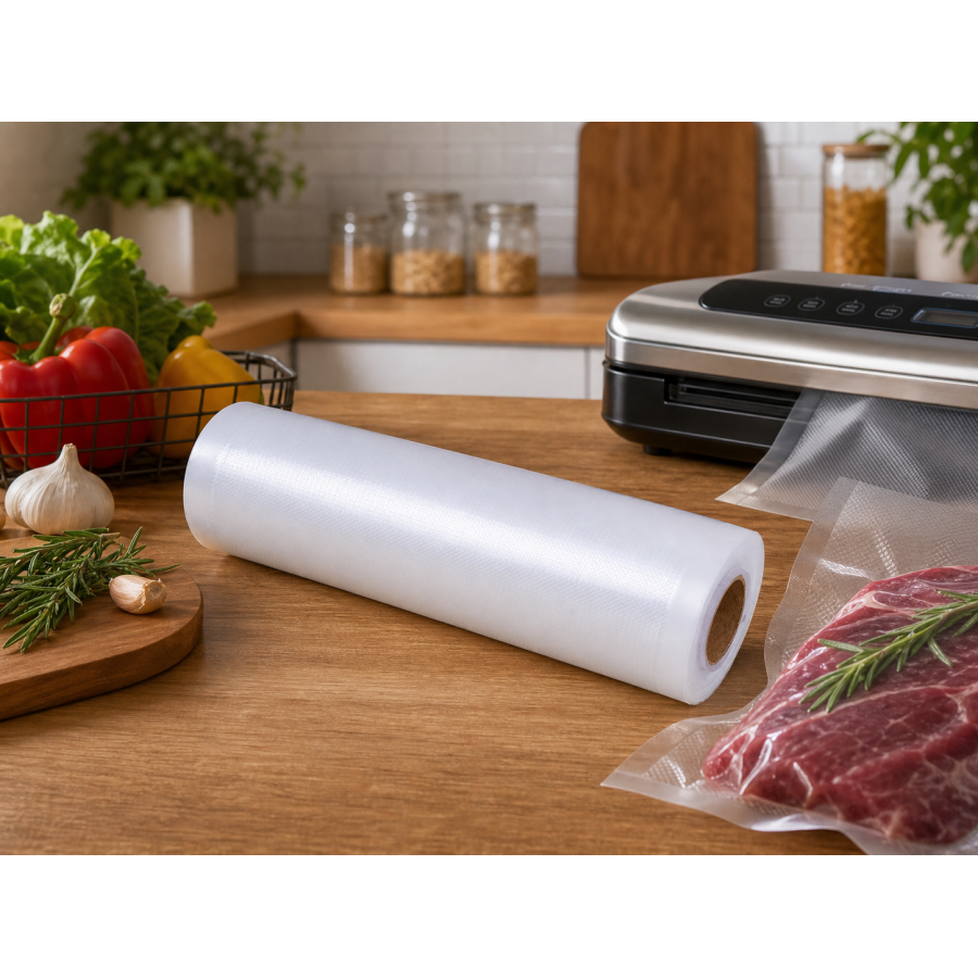 Рулон для вакууматора рифленый 20×300 см, 1 рулон