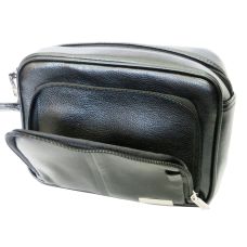 Барсетка мужская из эко кожи Professional Черная