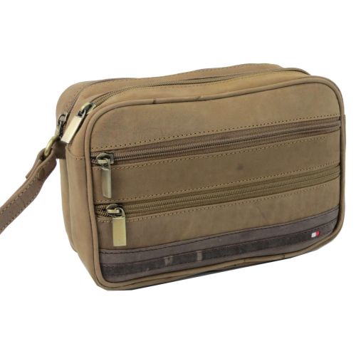 Борсетка кожаная Always Wild S32R Коричневая