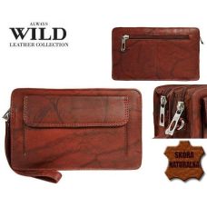 Мужская кожаная барсетка-клатч Always Wild 1265BS Красная