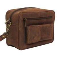Сумка-борсетка кожаная ALWAYS WILD SR01CH Коричневый