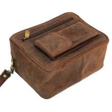 Сумка-борсетка кожаная ALWAYS WILD SR01CH Коричневый