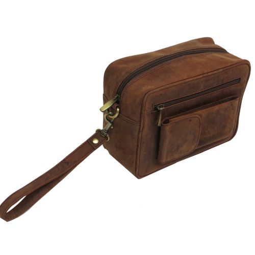 Сумка-борсетка кожаная ALWAYS WILD SR01CH Коричневый