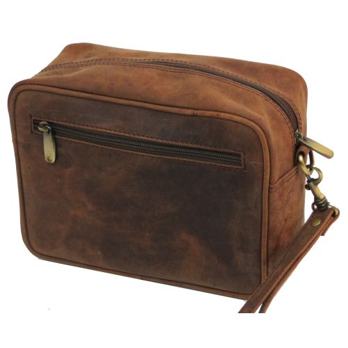 Сумка-борсетка кожаная ALWAYS WILD SR01CH Коричневый