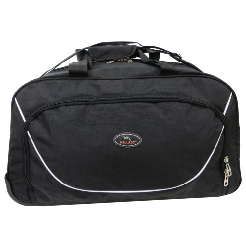 Сумка дорожная на колесах 57л Wallaby 10428-2 черная
