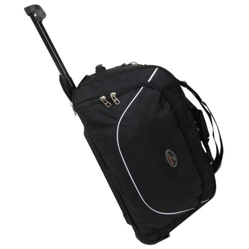 Сумка дорожная на колесах 57л Wallaby 10428-2 черная