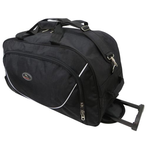 Сумка дорожная на колесах 57л Wallaby 10428-2 черная