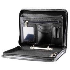 Деловая папка формата А5 из эко кожи Amo Ssbw08 Черная