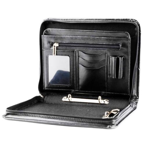 Деловая папка формата А5 из эко кожи Amo Ssbw08 Черная