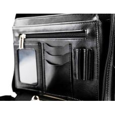 Деловая папка формата А5 из эко кожи Amo Ssbw08 Черная