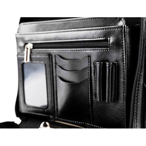 Деловая папка формата А5 из эко кожи Amo Ssbw08 Черная