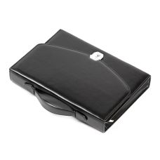 Деловая папка-портфель из эко кожи JPB AK-08 Черная