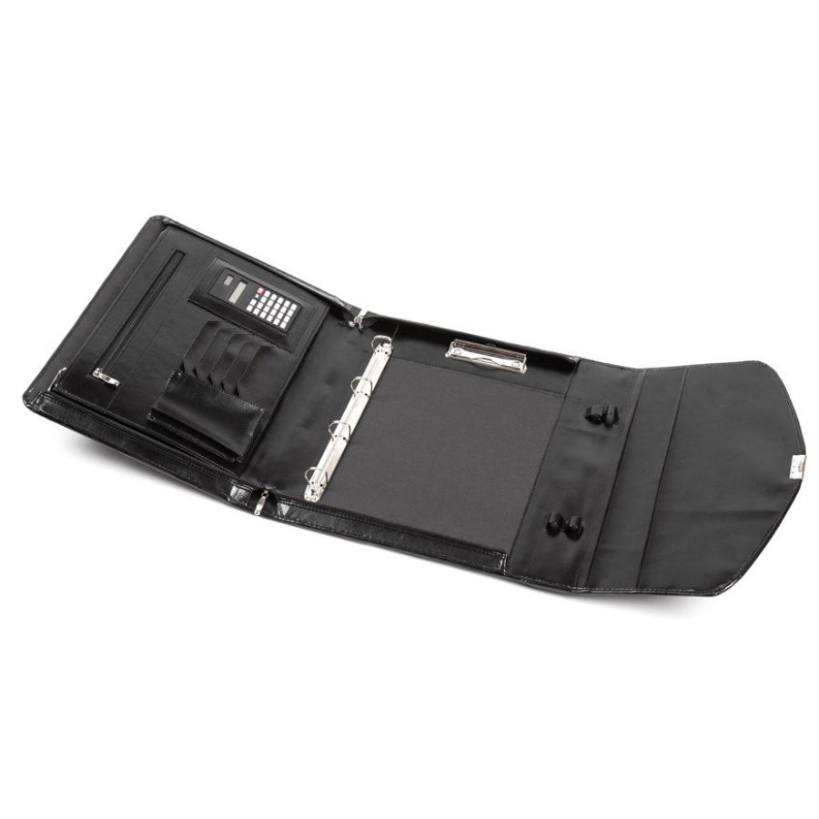 Деловая папка-портфель из эко кожи JPB AK-08 Черная