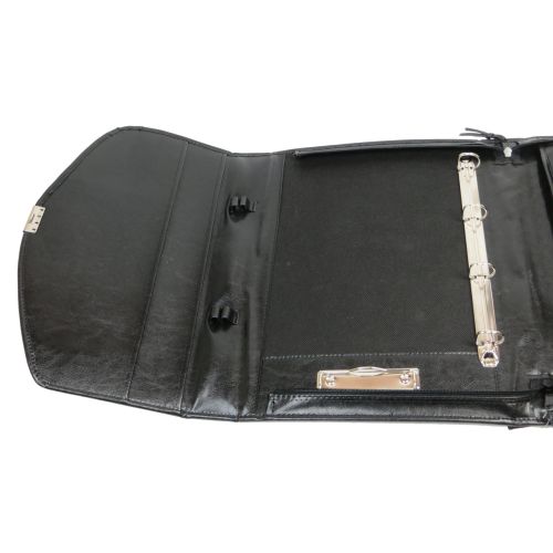 Деловая папка-портфель из эко кожи JPB AK-08 Черная