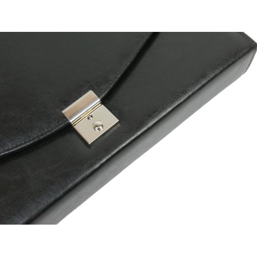 Деловая папка-портфель из эко кожи JPB AK-08 Черная