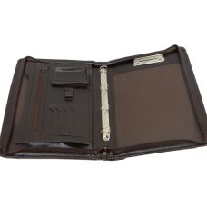 Деловая папка-портфель JPB AK-13 коричневого цвета из эко кожи