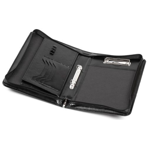 Папка деловая из эко кожи формата А5 JPB AK-06 Черная