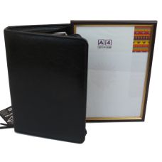 Папка деловая из эко кожи формата А5 JPB AK-06 Черная