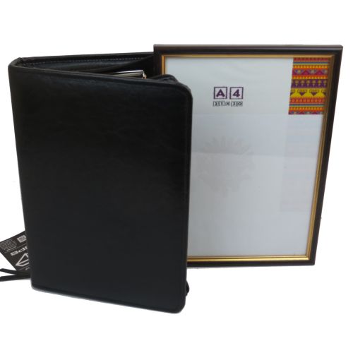 Папка деловая из эко кожи формата А5 JPB AK-06 Черная