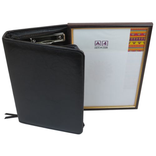 Папка деловая из эко кожи формата А5 JPB AK-06 Черная