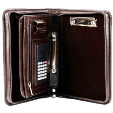 Папка деловая под формат А5 из эко кожи Amo Ssbw10 коричневая