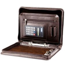 Папка деловая под формат А5 из эко кожи Amo Ssbw10 коричневая