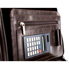 Папка деловая под формат А5 из эко кожи Amo Ssbw10 коричневая