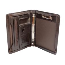 Папка деловая с ручкой из эко кожи JPB AK-12 Коричневая