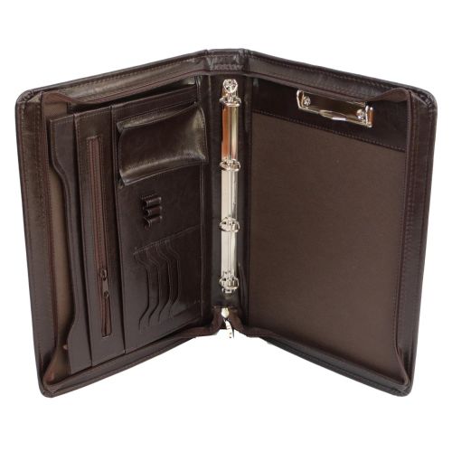 Папка деловая с ручкой из эко кожи JPB AK-12 Коричневая