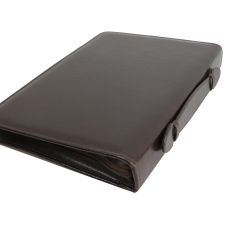 Папка деловая с ручкой из эко кожи JPB коричневая