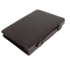 Папка деловая с ручкой из эко кожи JPB коричневая