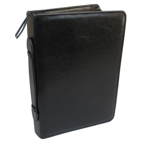 Папка деловая с ручкой из эко кожи JPB Польша AK-10 чёрная