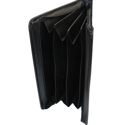 Папка деловая с ручкой из эко кожи JPB Польша AK-10 чёрная