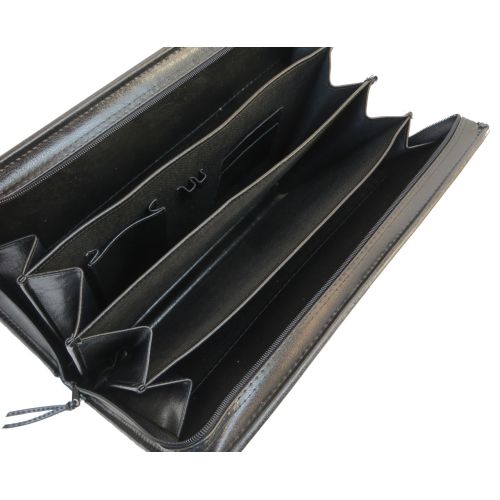 Папка деловая с ручкой из эко кожи JPB Польша AK-10 чёрная