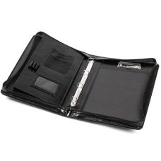 Папка деловая с ручкой из кожзаменителя JPB Польша AK-07N чёрная