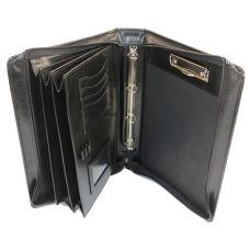 Папка деловая с ручкой из кожзаменителя JPB Польша AK-07N чёрная