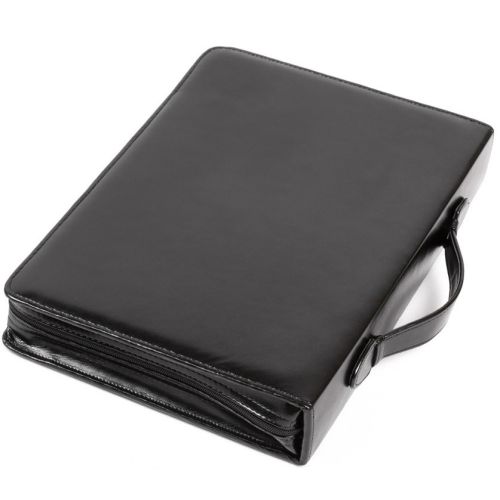 Папка деловая с ручкой из кожзаменителя JPB Польша AK-07N чёрная