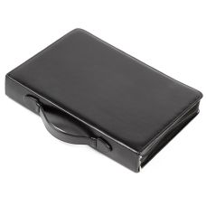 Папка деловая с ручкой из кожзаменителя JPB Польша AK-07N чёрная