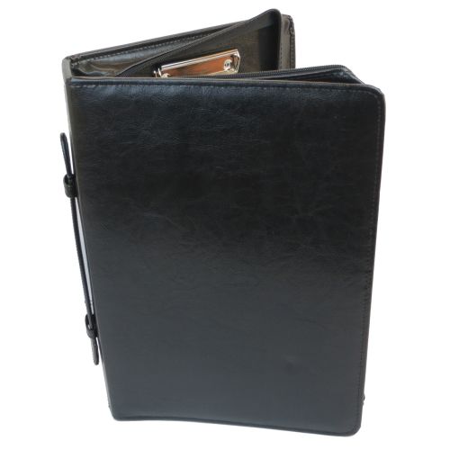 Папка деловая с ручкой из кожзаменителя JPB Польша AK-07N чёрная