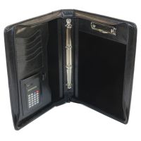 Папка деловая с ручкой из кожзаменителя JPB AK-64 Черная