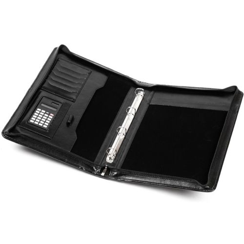 Папка деловая с ручкой из кожзаменителя JPB AK-64 Черная