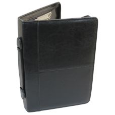 Папка деловая с ручкой из кожзаменителя JPB AK-64 Черная
