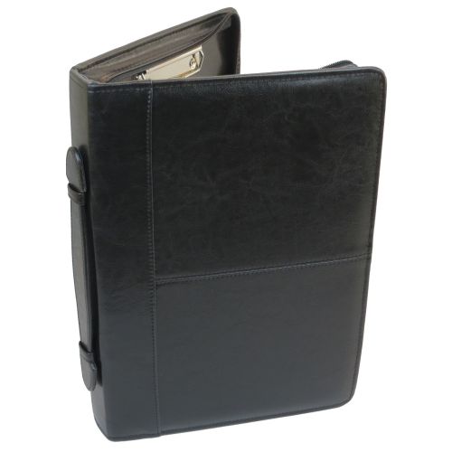 Папка деловая с ручкой из кожзаменителя JPB AK-64 Черная