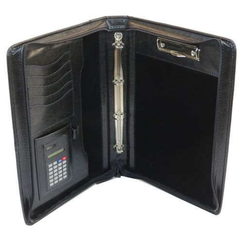 Папка деловая с ручкой из кожзаменителя JPB AK-64 Черная