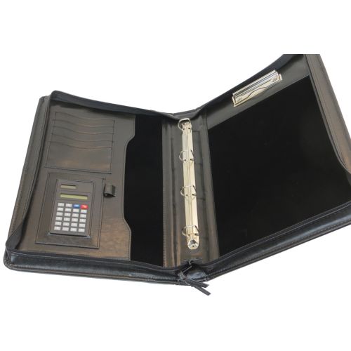 Папка деловая с ручкой из кожзаменителя JPB AK-64 Черная