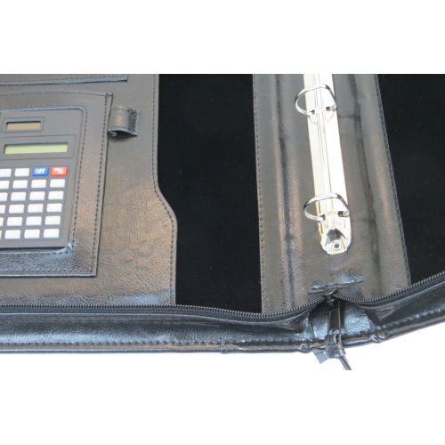 Папка деловая с ручкой из кожзаменителя JPB AK-64 Черная